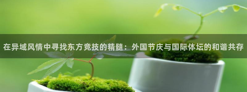 球新体育：在异域风情中寻找东方竞技的精髓：外国节庆与国际体坛的和谐共存